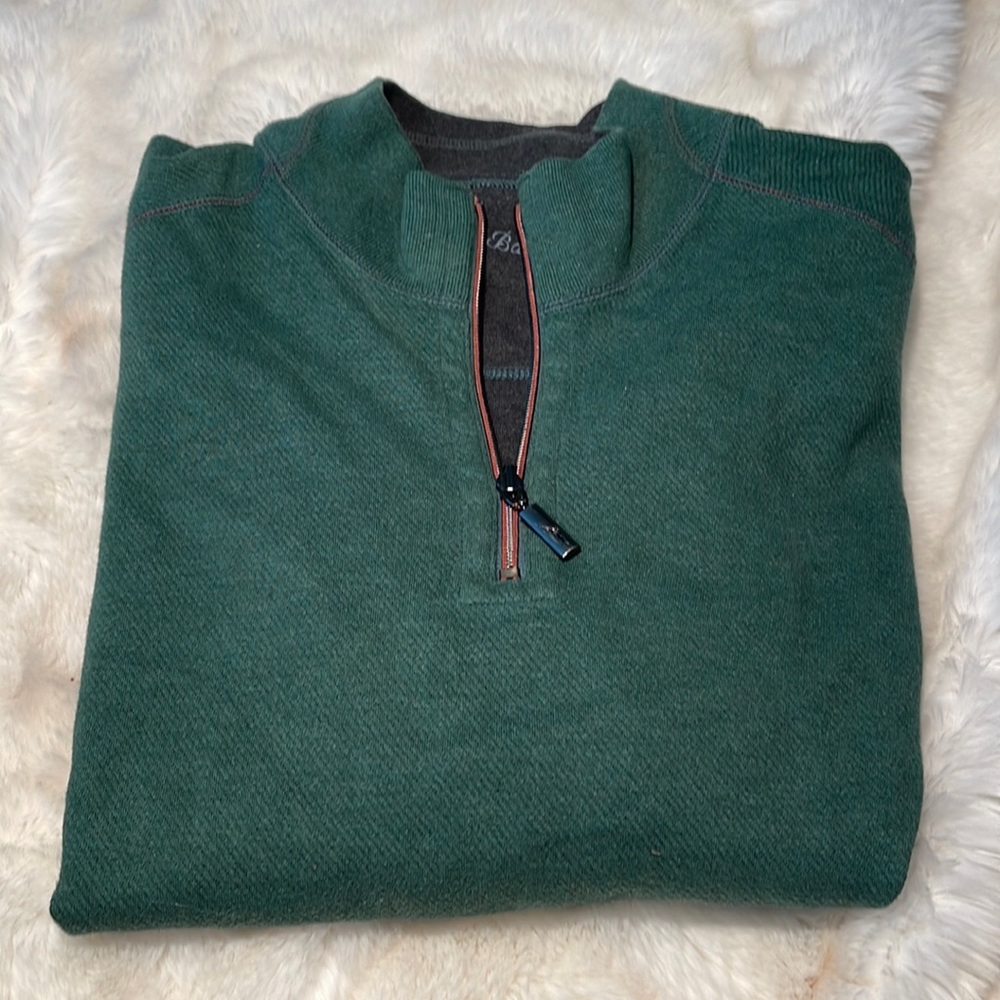 Tommy Bahama Flip Side Twill Half Zip